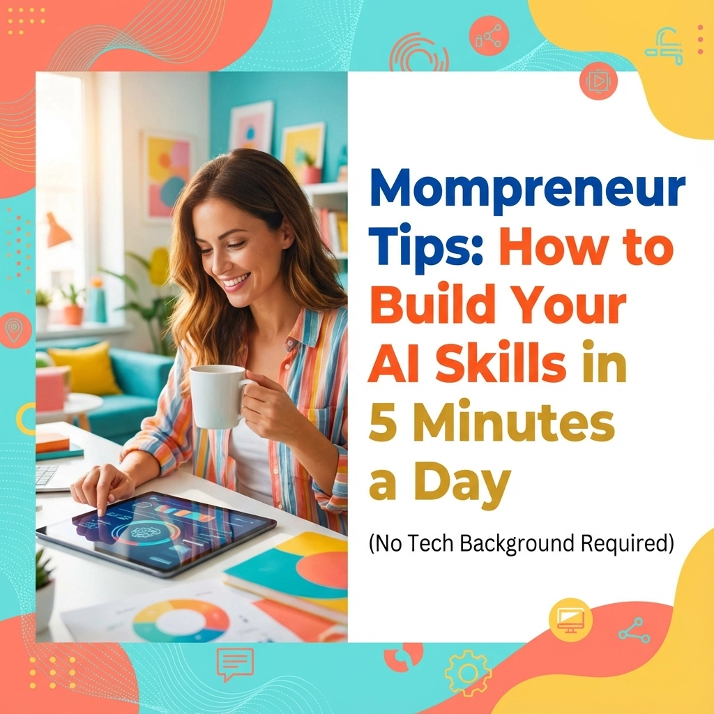 Mompreneur Tips: How to Build Your AI Skills in 5 Minutes a Day (No Tech Background Required)