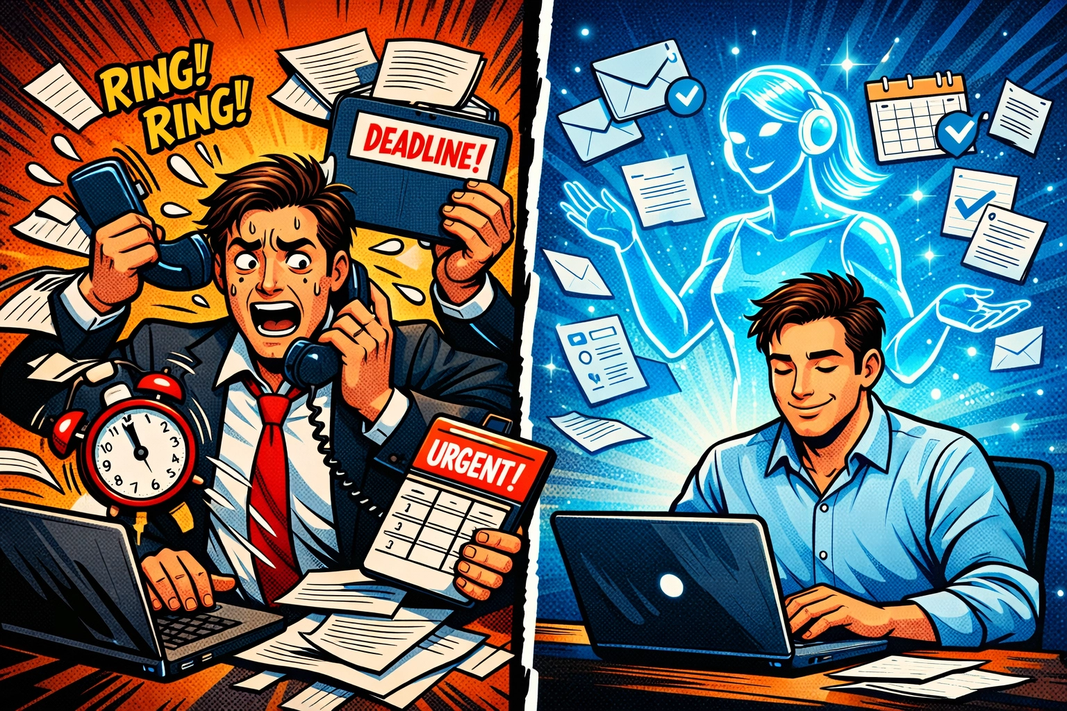 AI virtual assistant for business transforming chaos into calm productivity