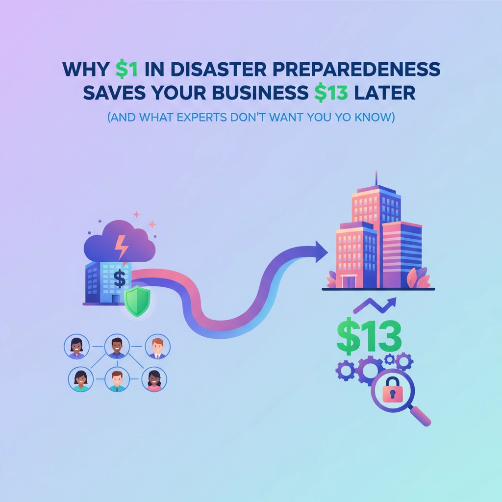 Why $1 in Disaster Preparedness Saves Your Business $13 Later (And What Experts Don't Want You to Know)