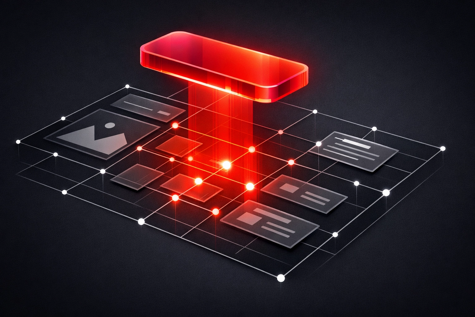 Digital website structure and schema markup being analyzed by AI for a Bristol marketing agency.