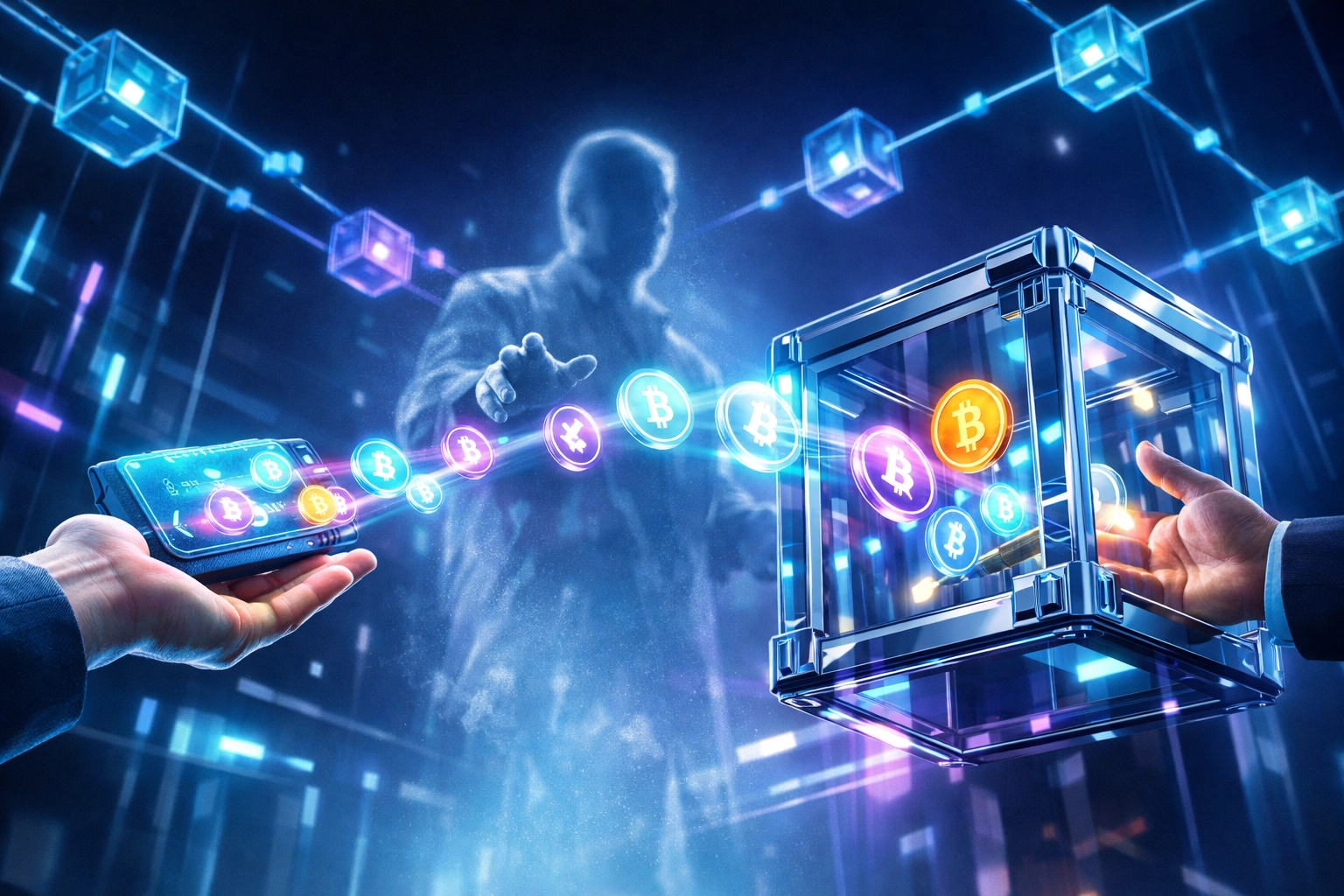 Direct crypto payment transfer with self-custody bypassing traditional payment intermediaries