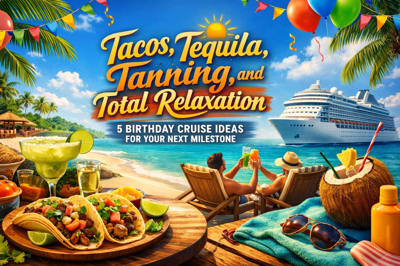 [HERO] Tacos, Tequila, Tanning, and Total Relaxation: 5 Birthday Cruise Ideas for Your Next Milestone