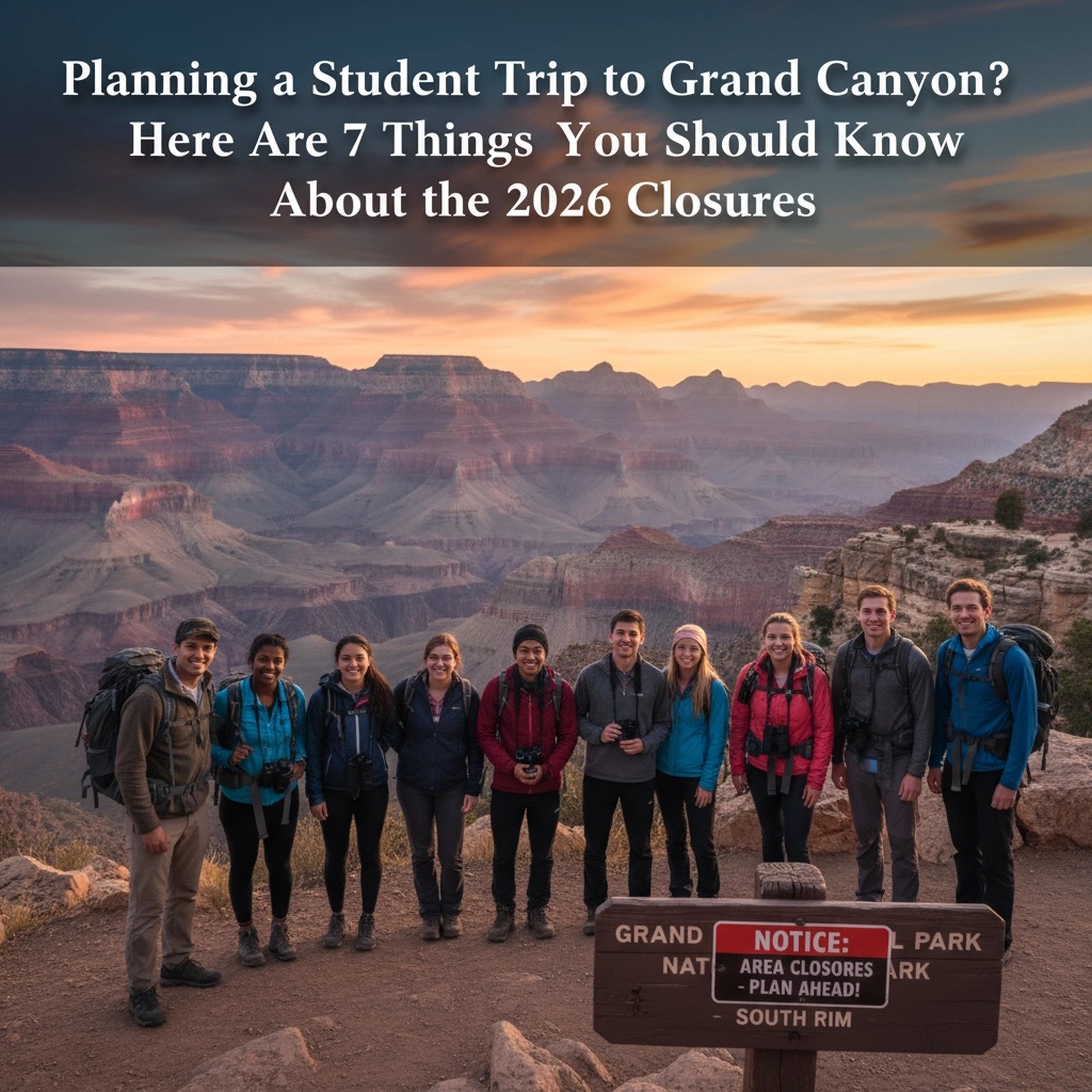 Planning a Student Trip to Grand Canyon? Here Are 7 Things You Should Know About the 2026 Closures