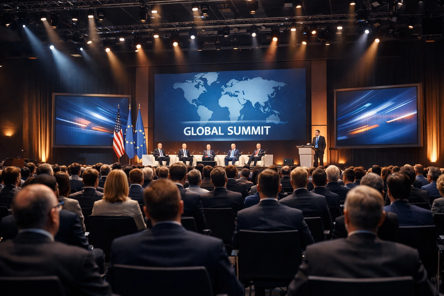 International Commodity Summit conference hall with delegates attending mining and metals event