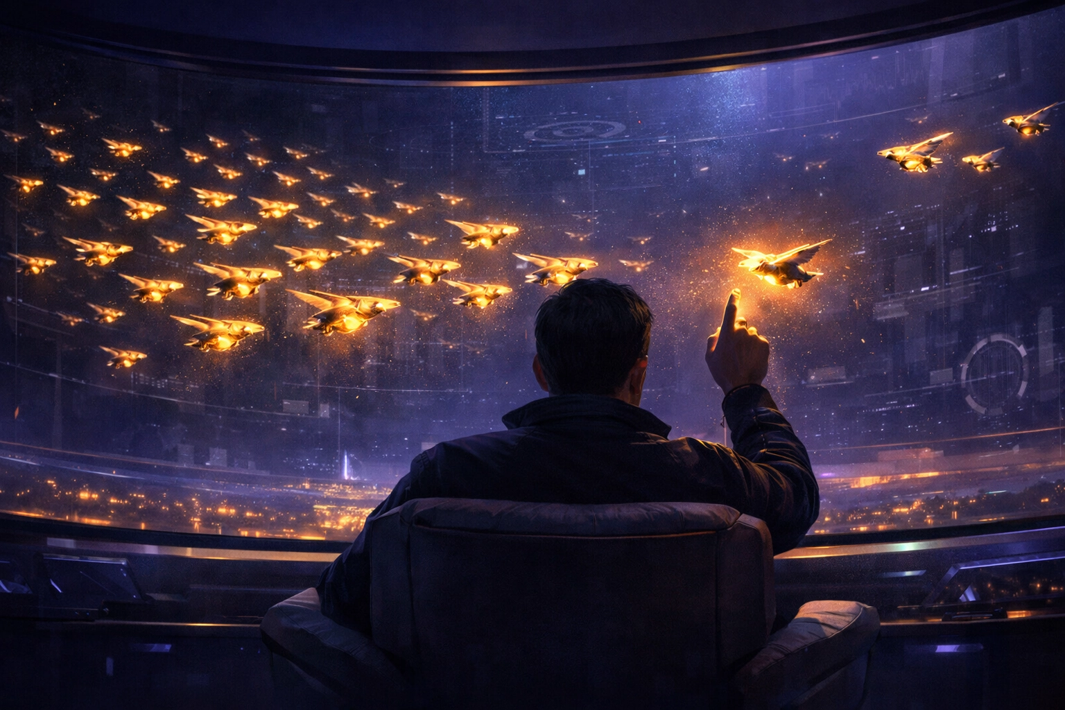 Business owner supervising AI agents to ensure security and quality in an automated workflow.