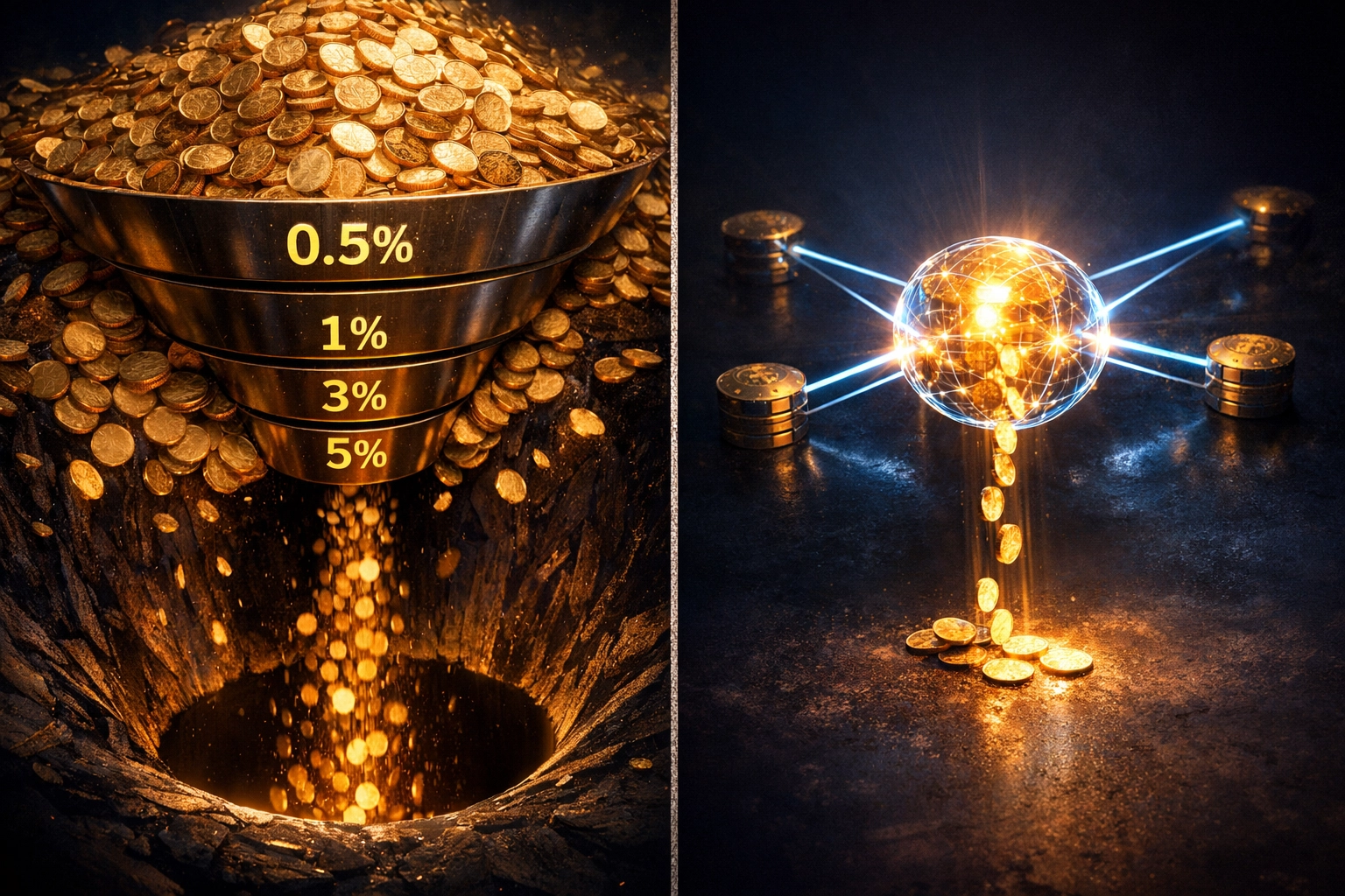 Crypto payment processor fees versus self-custody costs comparison showing hidden charges