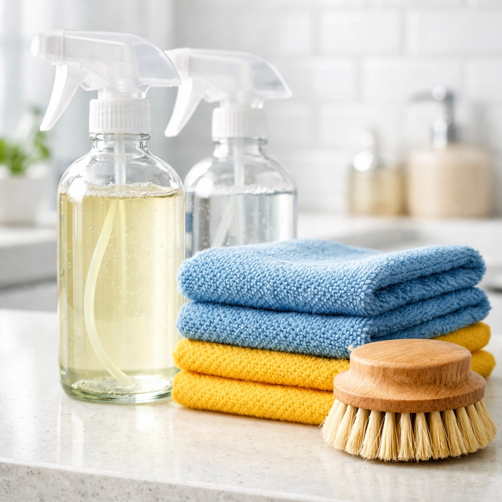 Eco-friendly products used during a professional bi-weekly house cleaning Lexington visit.