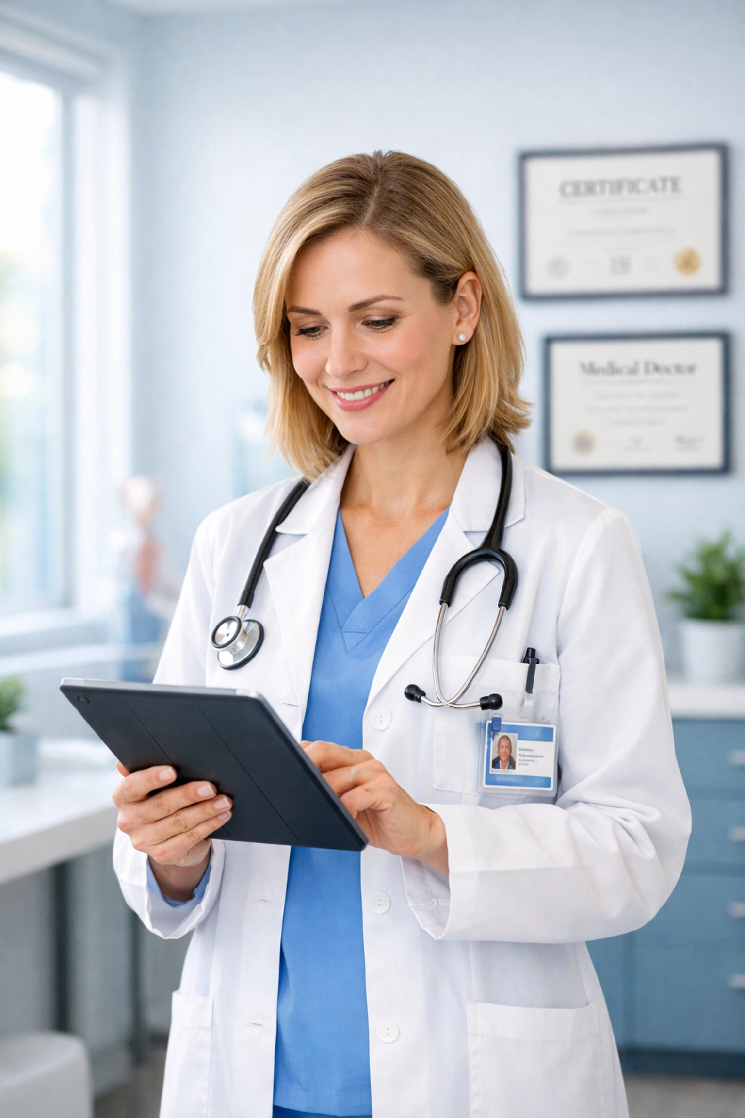 Licensed California healthcare provider reviewing patient medical weight loss treatment plan