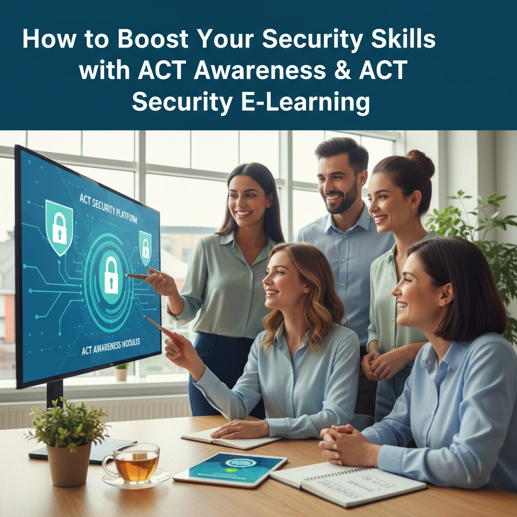 Security trainer leading ACT e-learning session – SIA top up course 2025