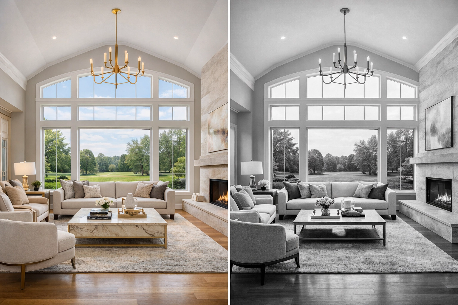 Spacious and modern interior of a luxury home for sale in the desirable Ballantyne neighborhood of Charlotte.