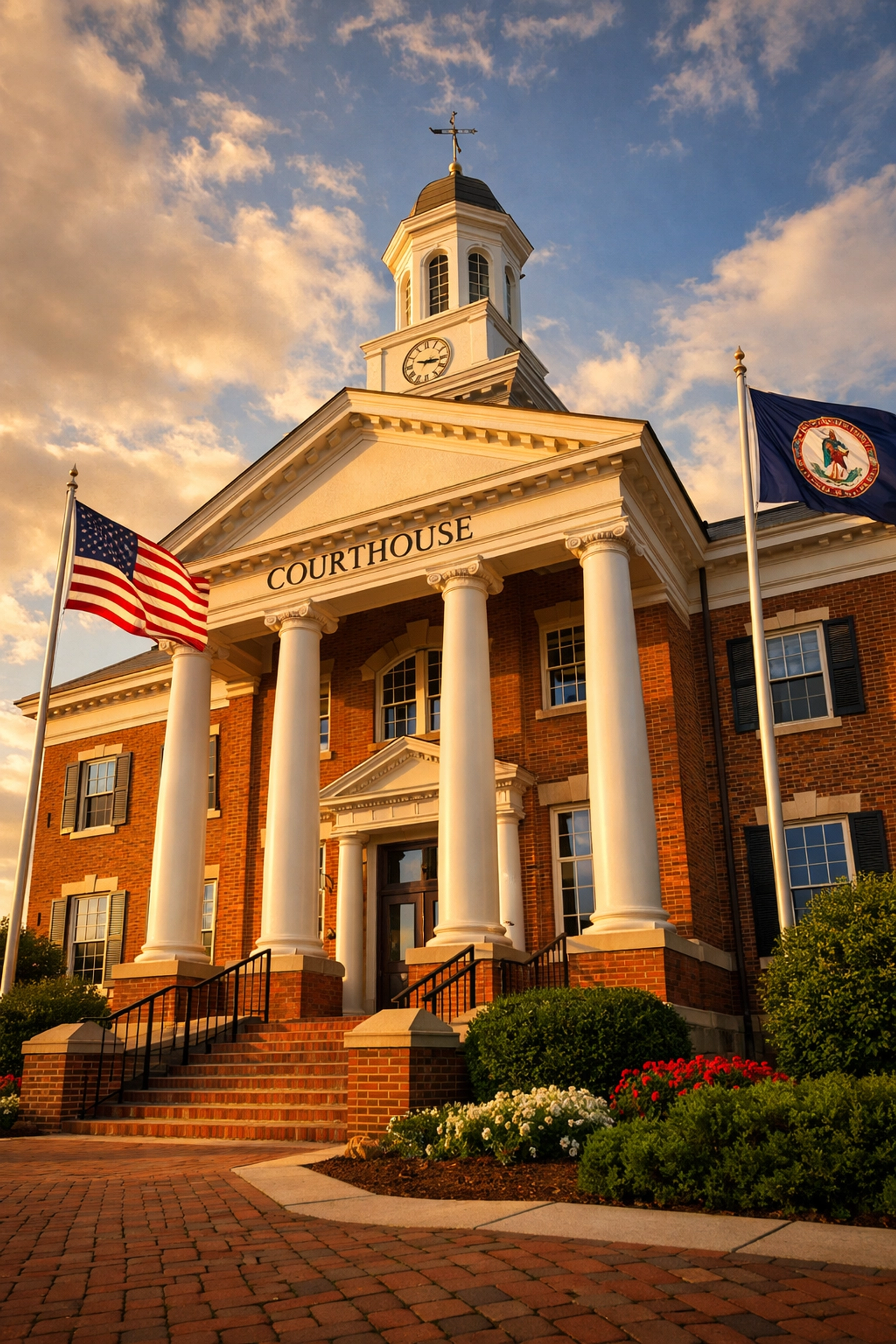 Virginia courthouse where custody lawyers Fredericksburg VA file enforcement motions for violations