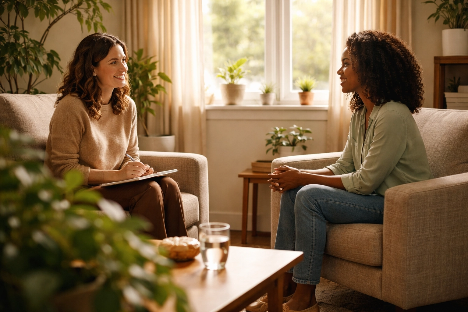 Online vagy személyes szexuálterápia nyugodt környezetben, ahol bizalom és támogatás segíti a merevedési zavar leküzdését.