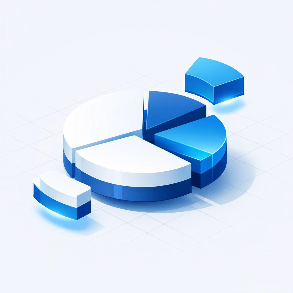 Isometric chart showing Performance Max spend distribution and ad budget data extraction