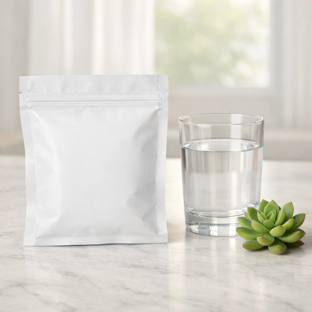 A medical weight loss prescription package delivered to a customer's home countertop.