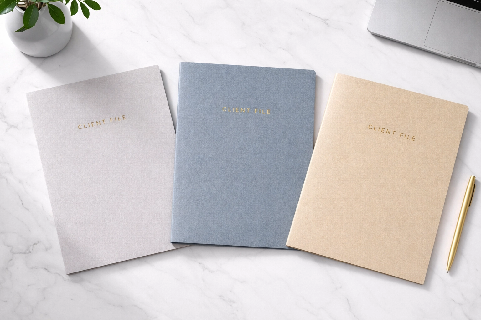 Organized client folders representing tax practice client segmentation strategies