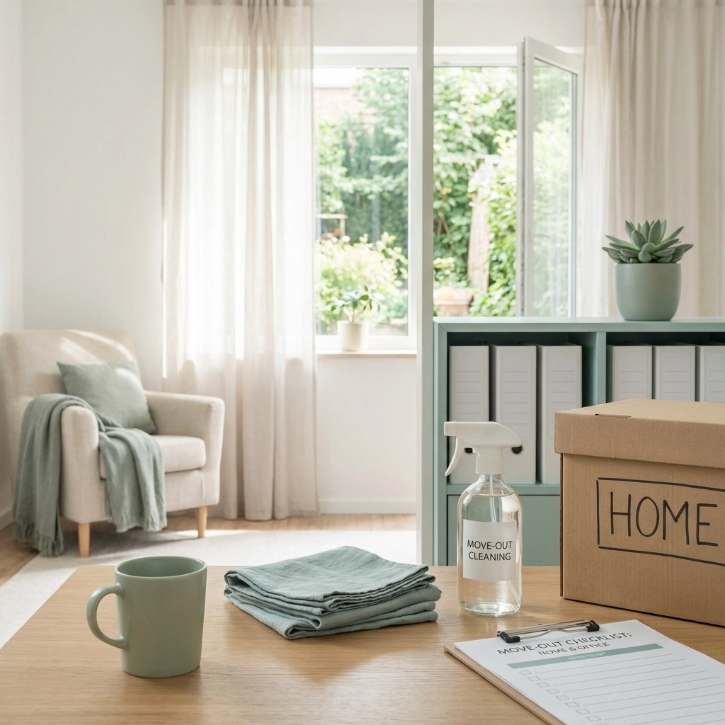 Move-Out Cleaning &amp; Organization: A Calm, Practical Checklist (For Homes and Offices)