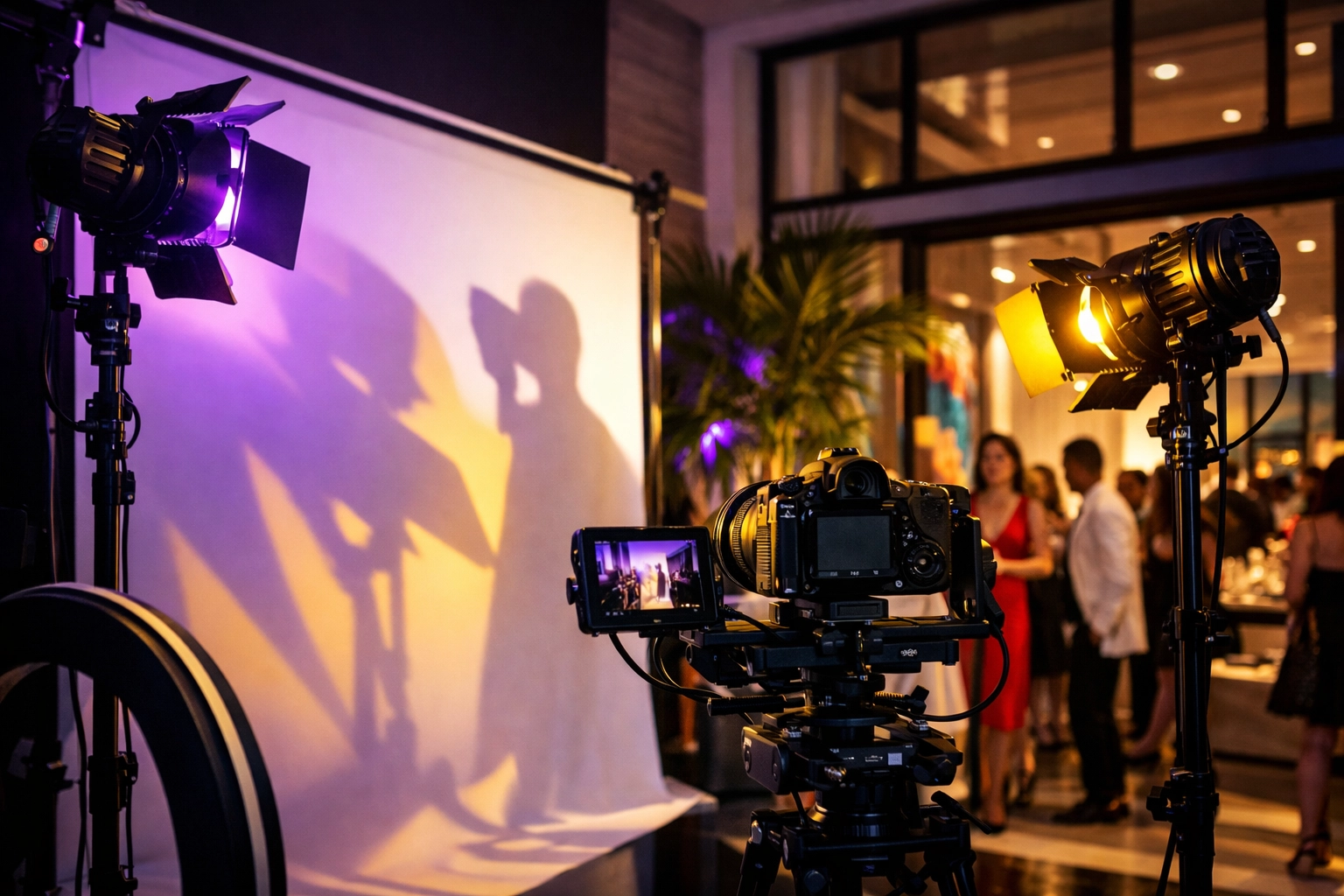 Professional photo booth setup at Art Basel Miami Beach brand activation event
