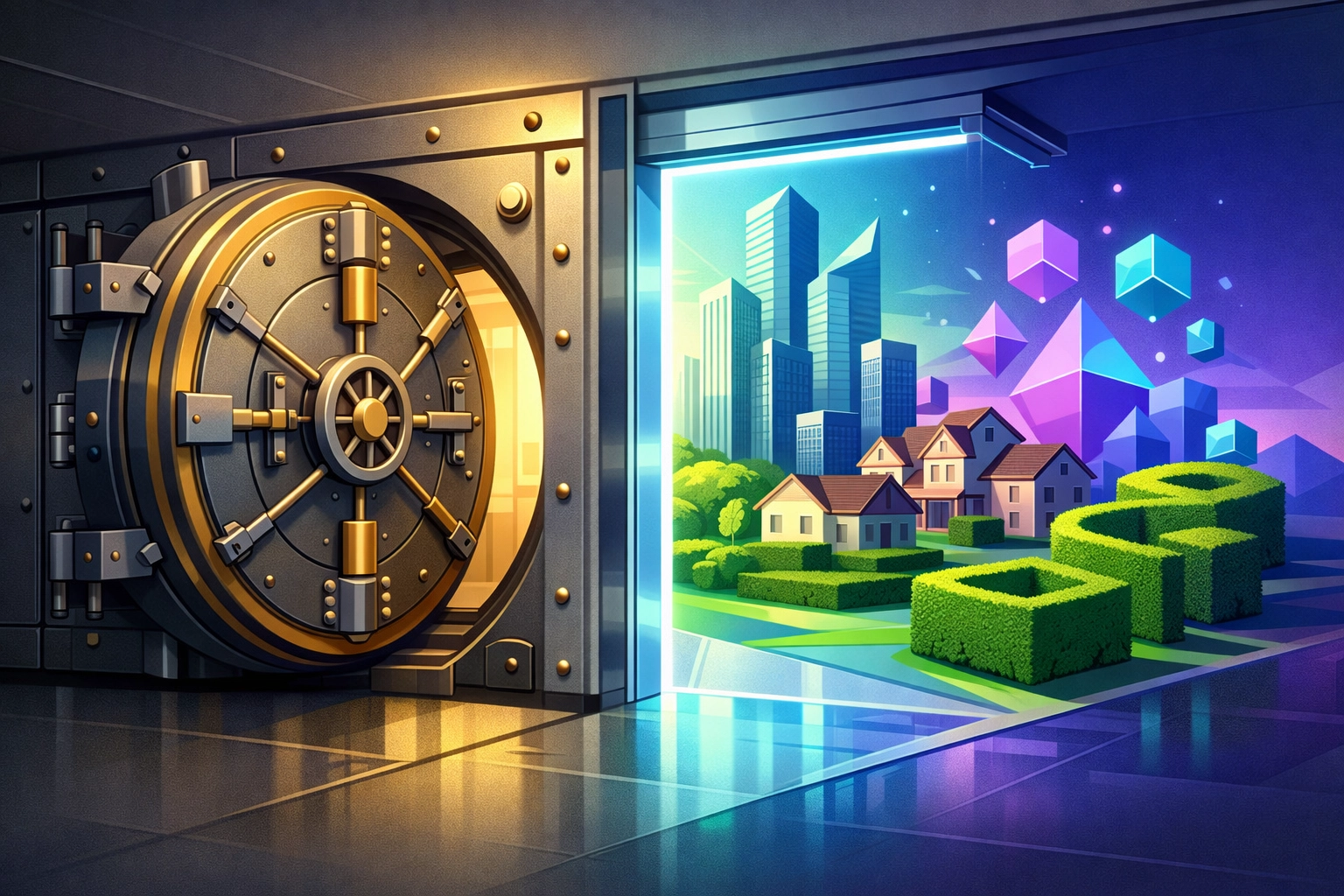 Gateway showing transition from traditional investments to alternative assets like private equity