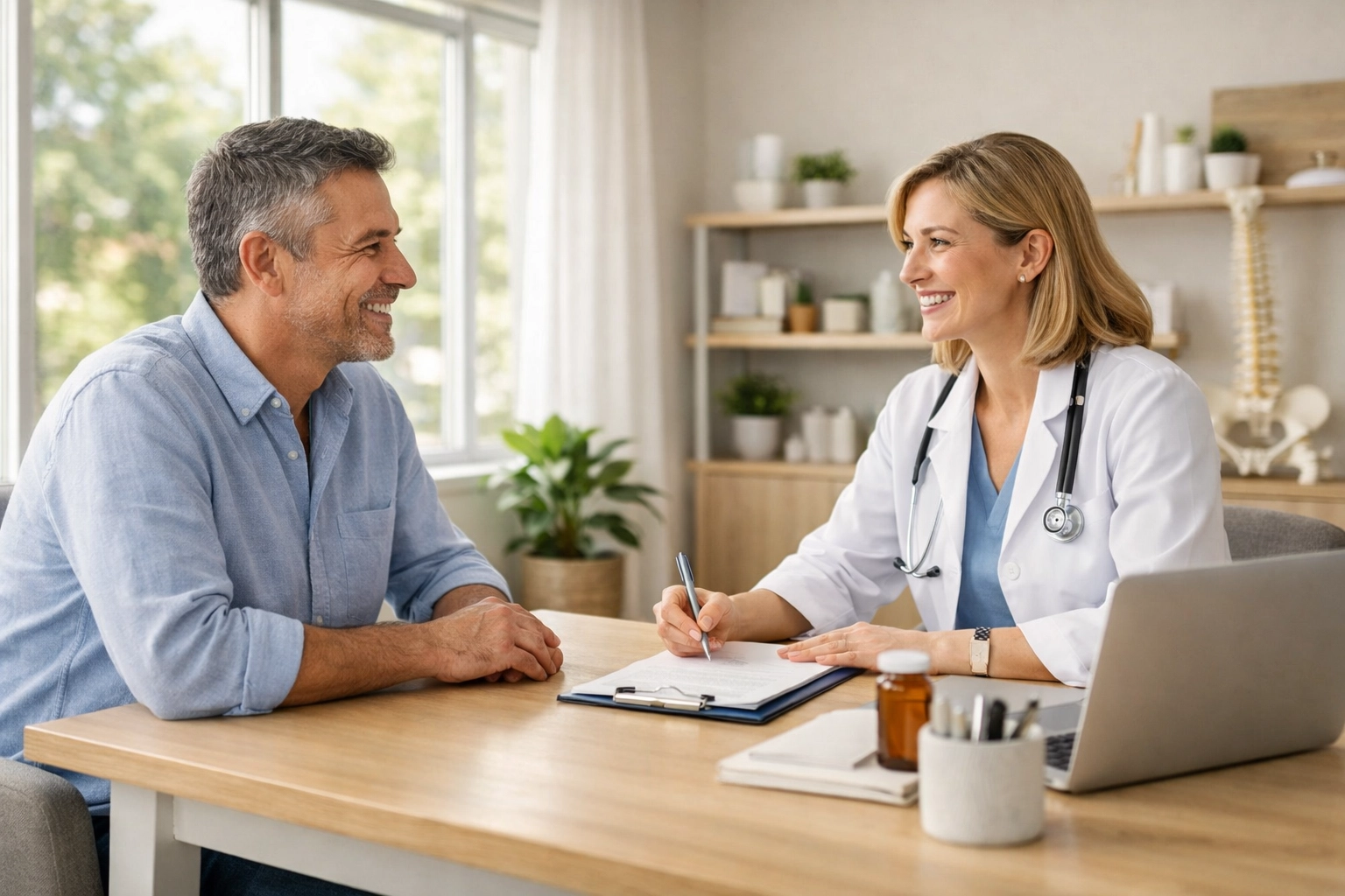 Patient consultation with licensed medical provider for weight management in Albuquerque