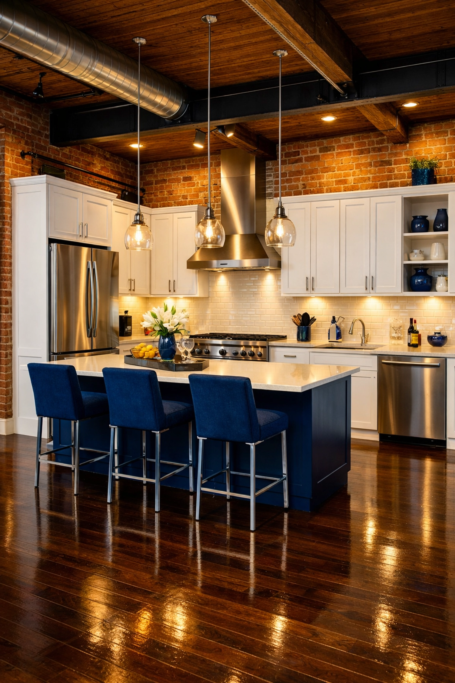 Spotless Canal District kitchen showcasing the results of professional move-out cleaning in Worcester.