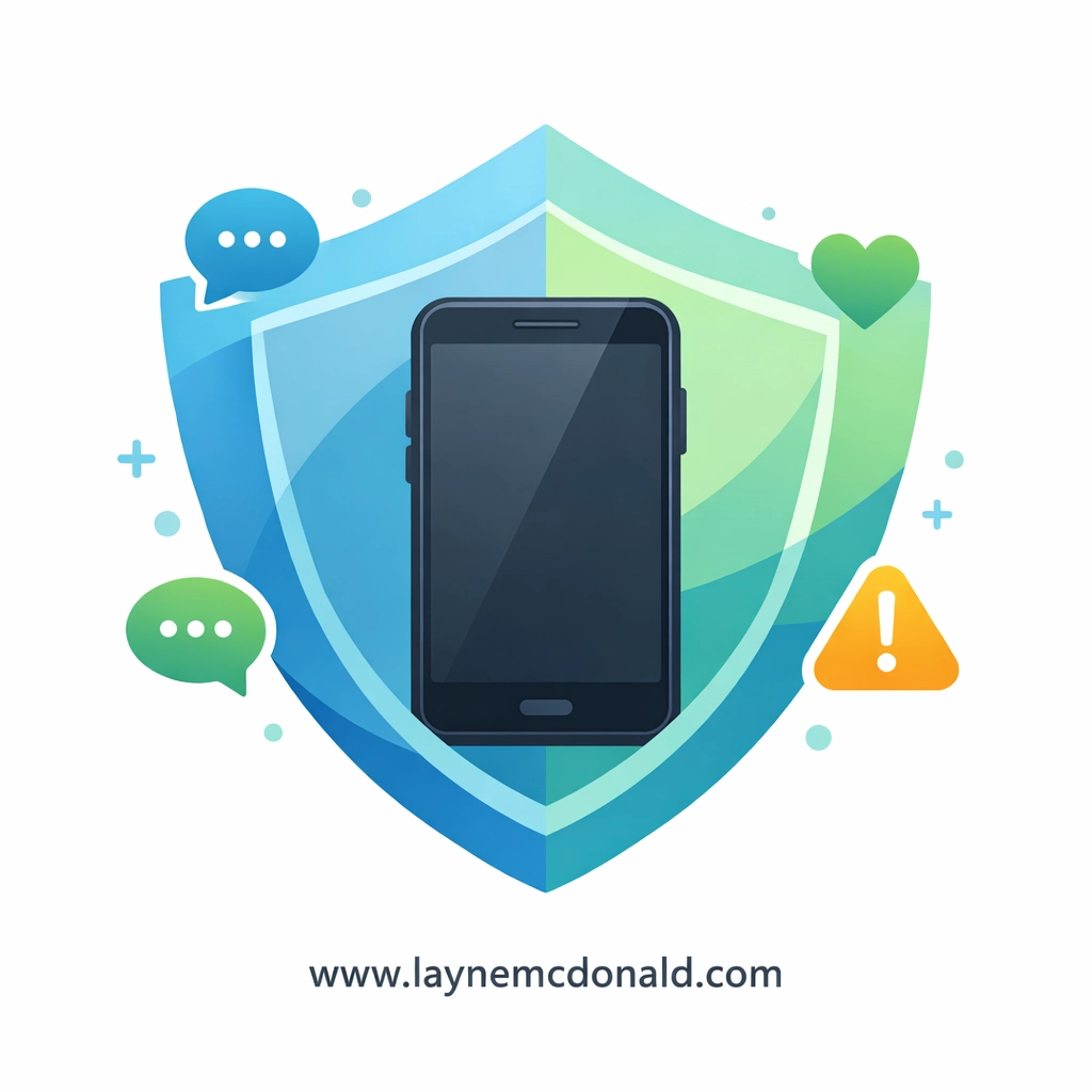 Digital safety shield with smartphone for Christian parenting and child protection