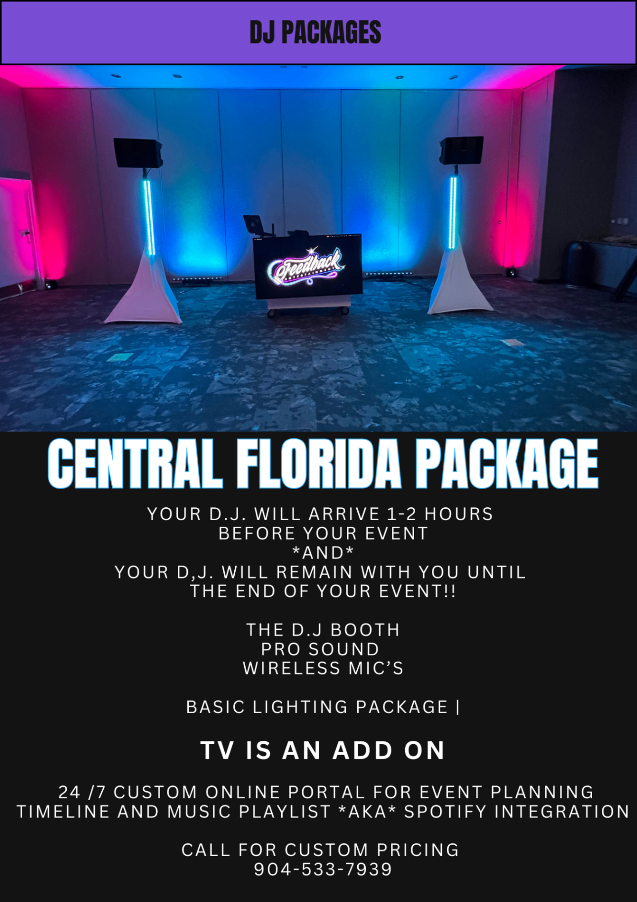 Central Florida Package DJ Booth