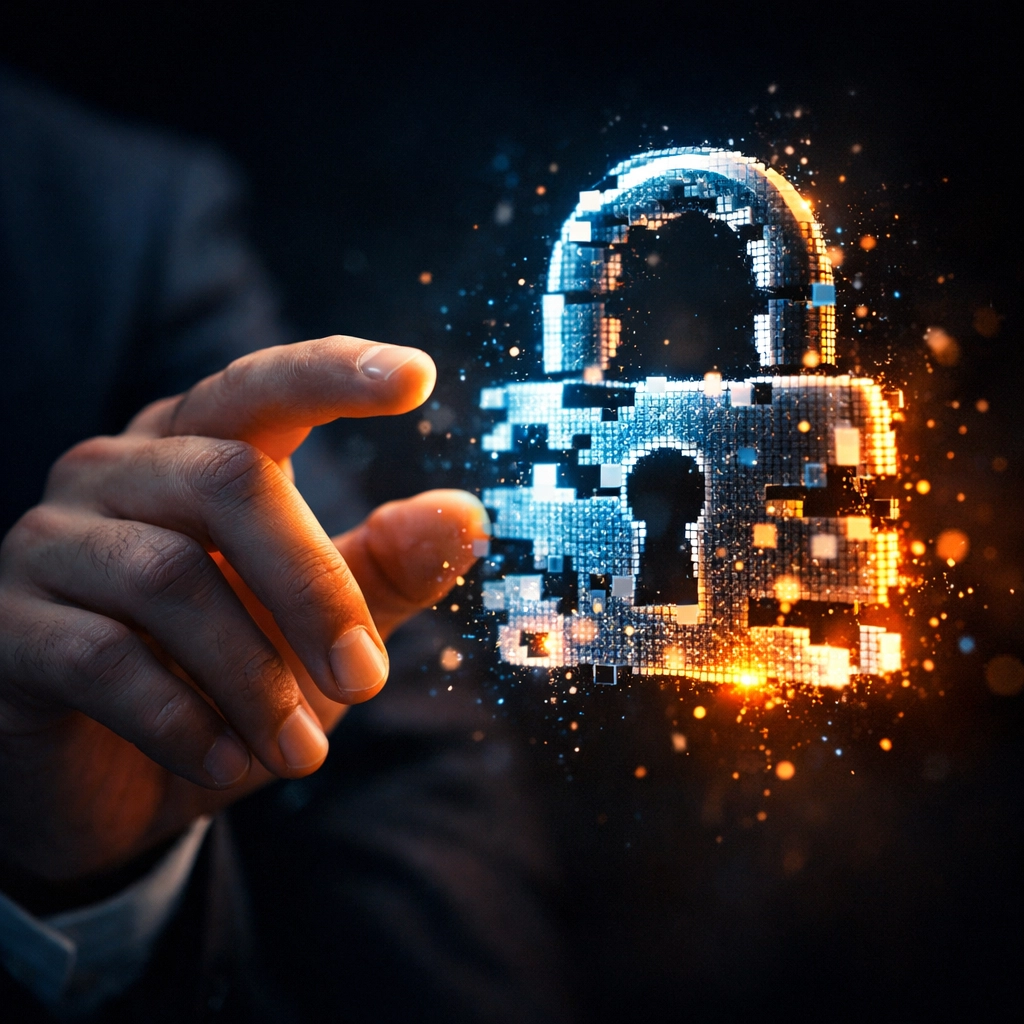 Broken digital padlock showing cybersecurity vulnerabilities and data protection gaps