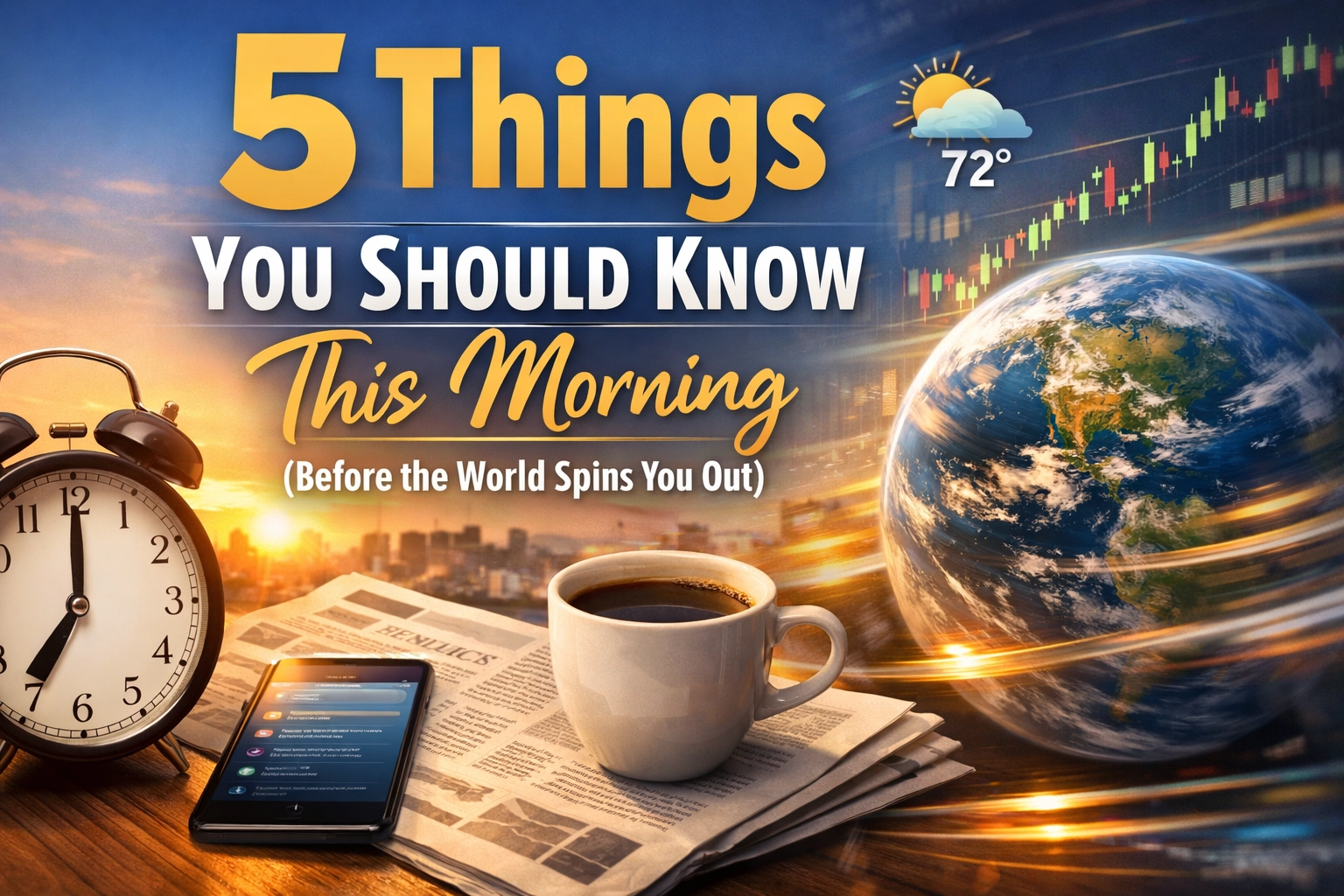[HERO] 5 Things You Should Know This Morning (Before the World Spins You Out)