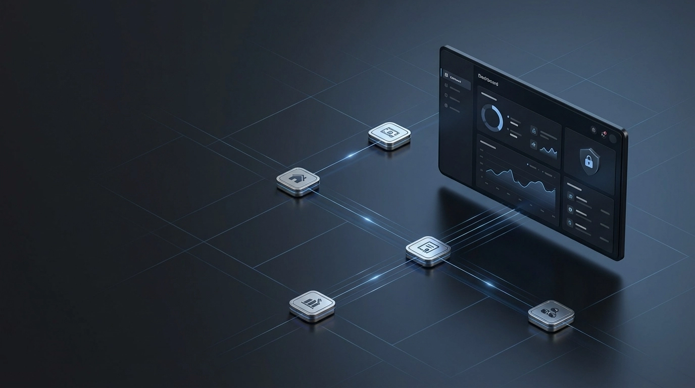 Professional hero image of tokenized real-world assets on a secure blockchain ledger, institutional-grade compliance and coordination focus