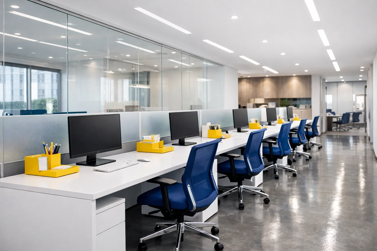 Spotless professional workspace in Franklin highlighting the benefits of expert commercial and office cleaning.