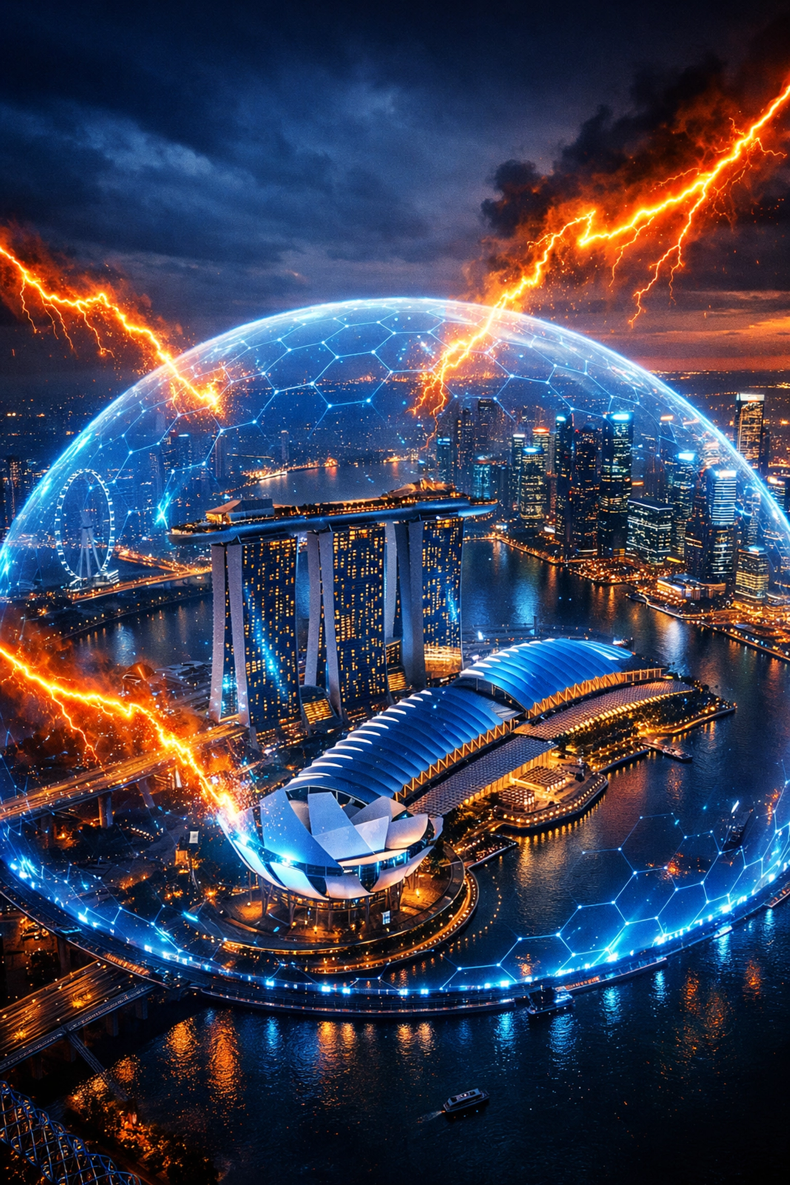 Singapore skyline shielded from inflation bolts, a lesson for the economy of India amid global oil shocks.