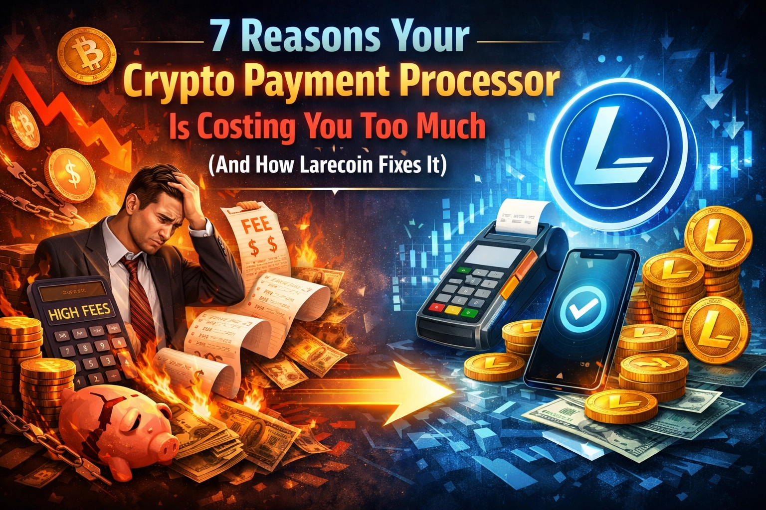 [HERO] 7 Reasons Your Crypto Payment Processor Is Costing You Too Much (And How Larecoin Fixes It)