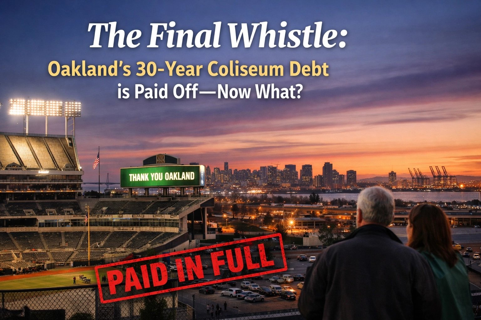 The Final Whistle: Oakland's 30-Year Coliseum Debt is Paid Off: Now What?