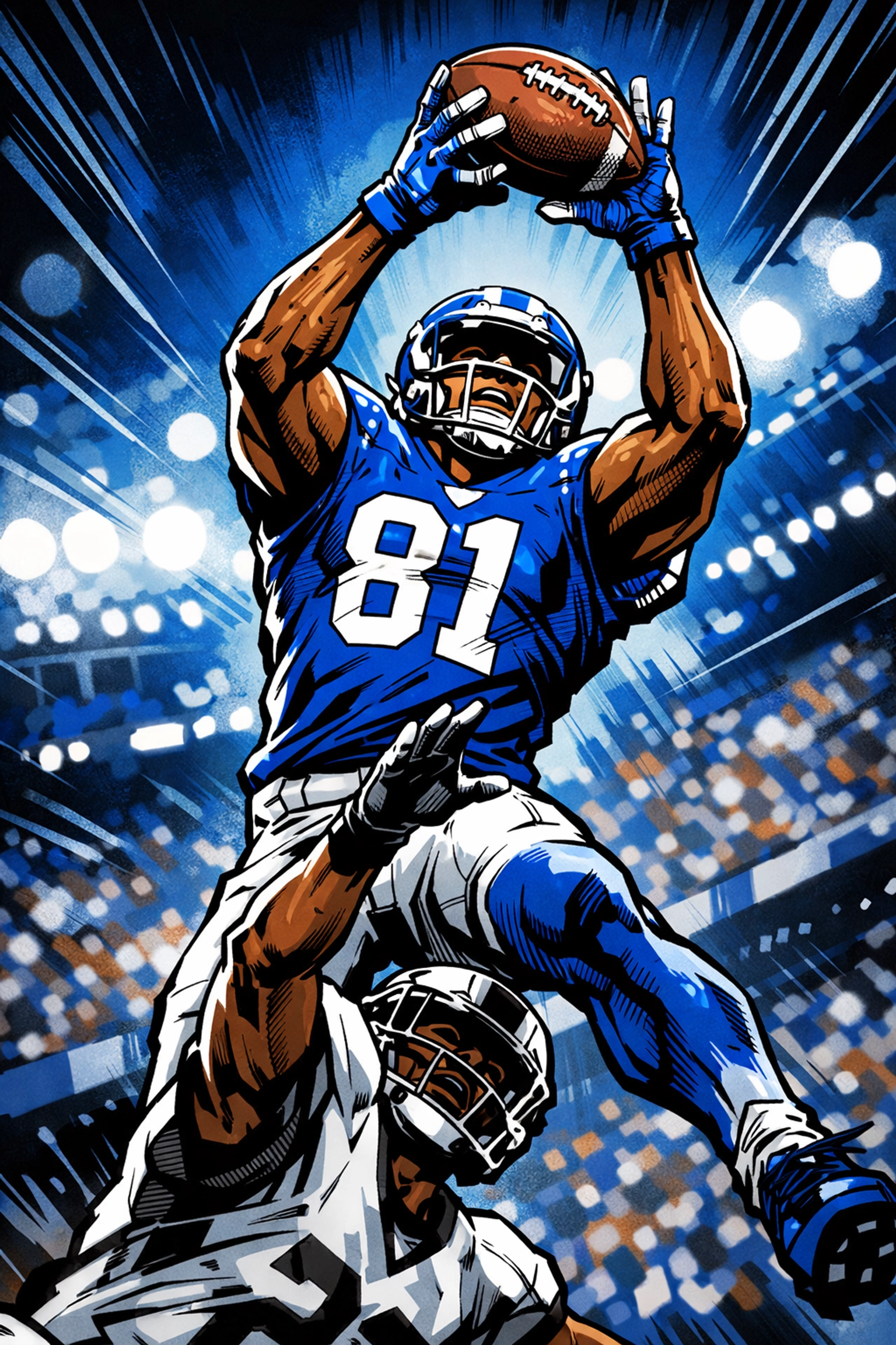 Kentucky wide receiver making contested catch illustrating high-ceiling talent in new roster