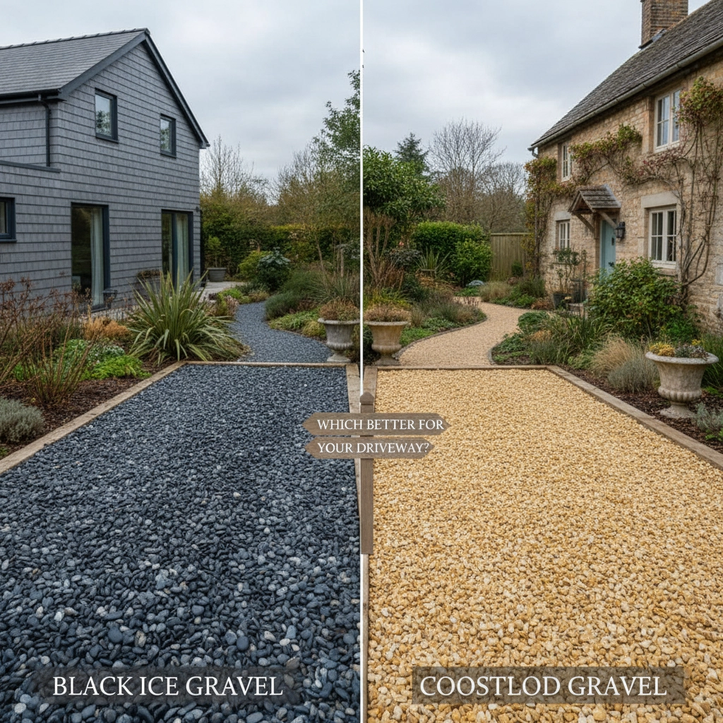Black Ice Gravel Vs Cotswold Gravel: Which Is Better For Your Driveway?