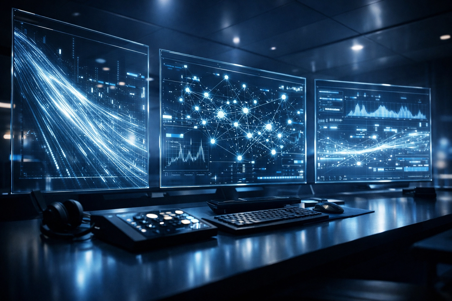 Unified revenue operations dashboard displaying real-time data streams and performance metrics