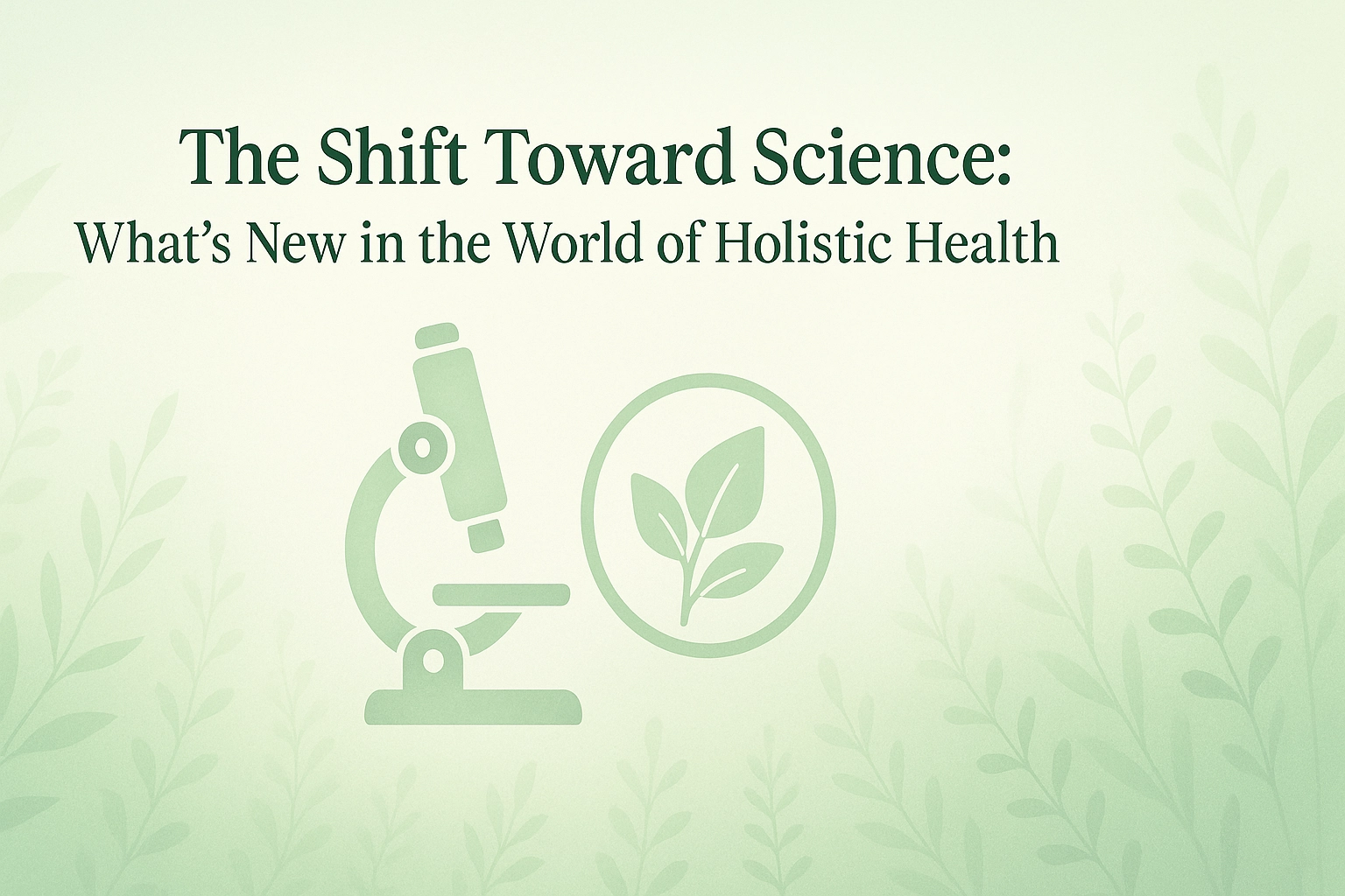 The Shift Toward Science: What's New in the World of Holistic Health