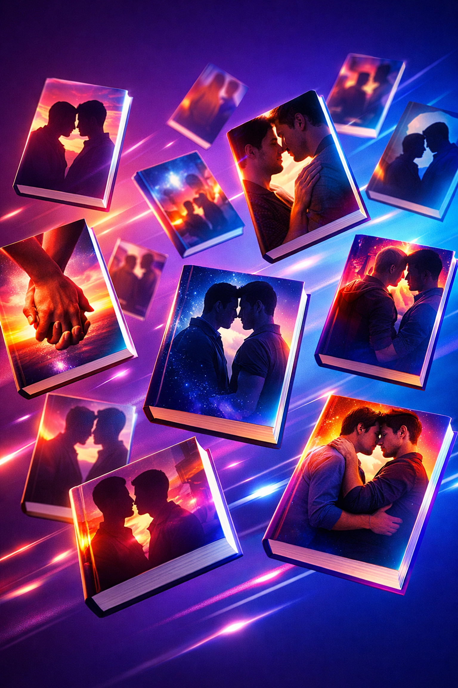 MM romance book series showing rapid publication momentum for gay fiction authors