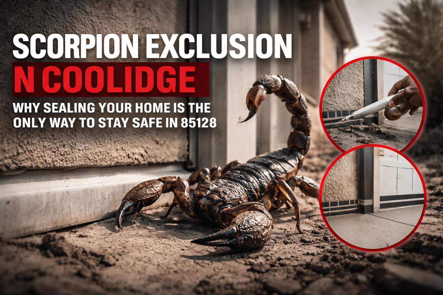 [HERO] Scorpion Exclusion in Coolidge: Why Sealing Your Home is the Only Way to Stay Safe in 85128