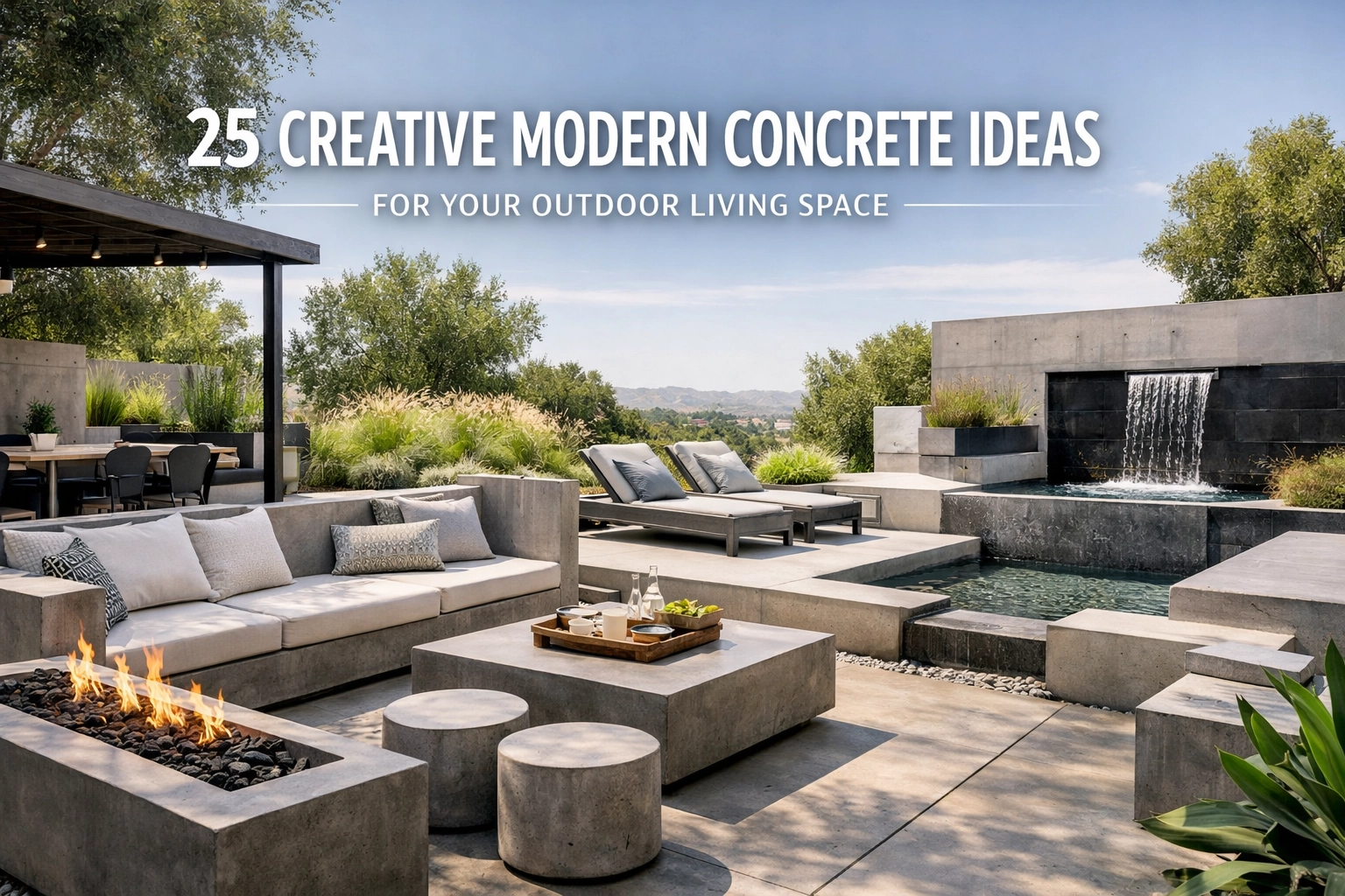 [HERO] 25 Creative Modern Concrete Ideas for Your Outdoor Living Space