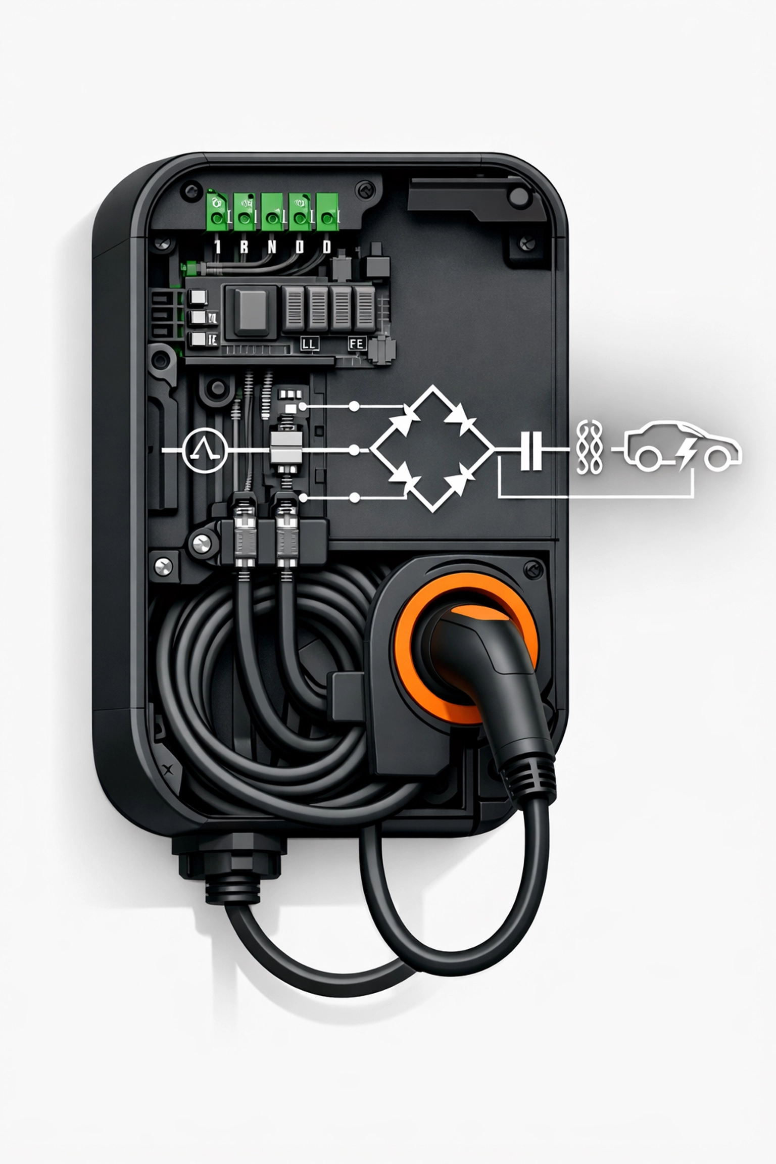 Wallbox-Installation mit Lastmanagement-System für Bauträger