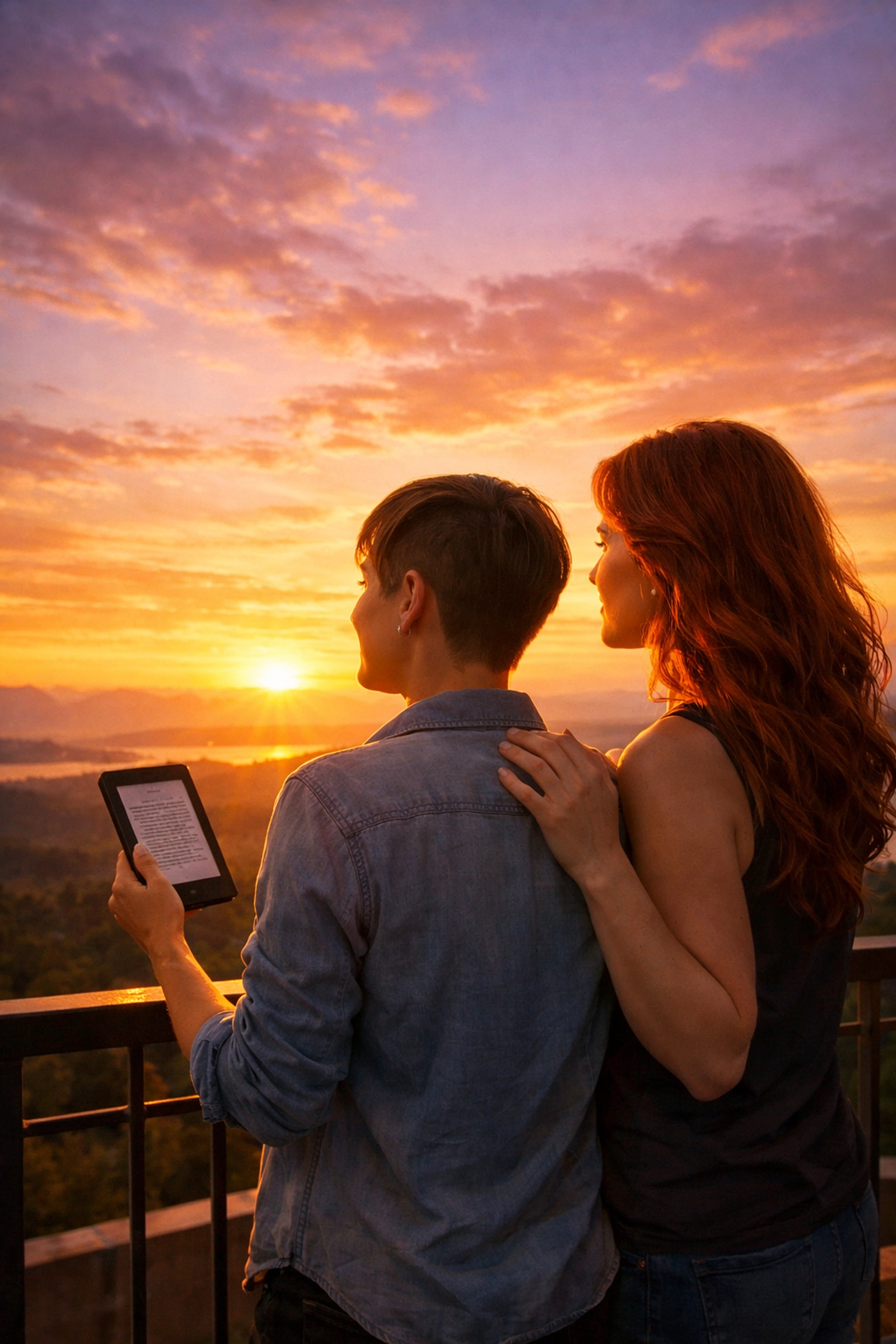 A supportive lesbian couple starting their global publishing journey as LGBTQ+ writers.