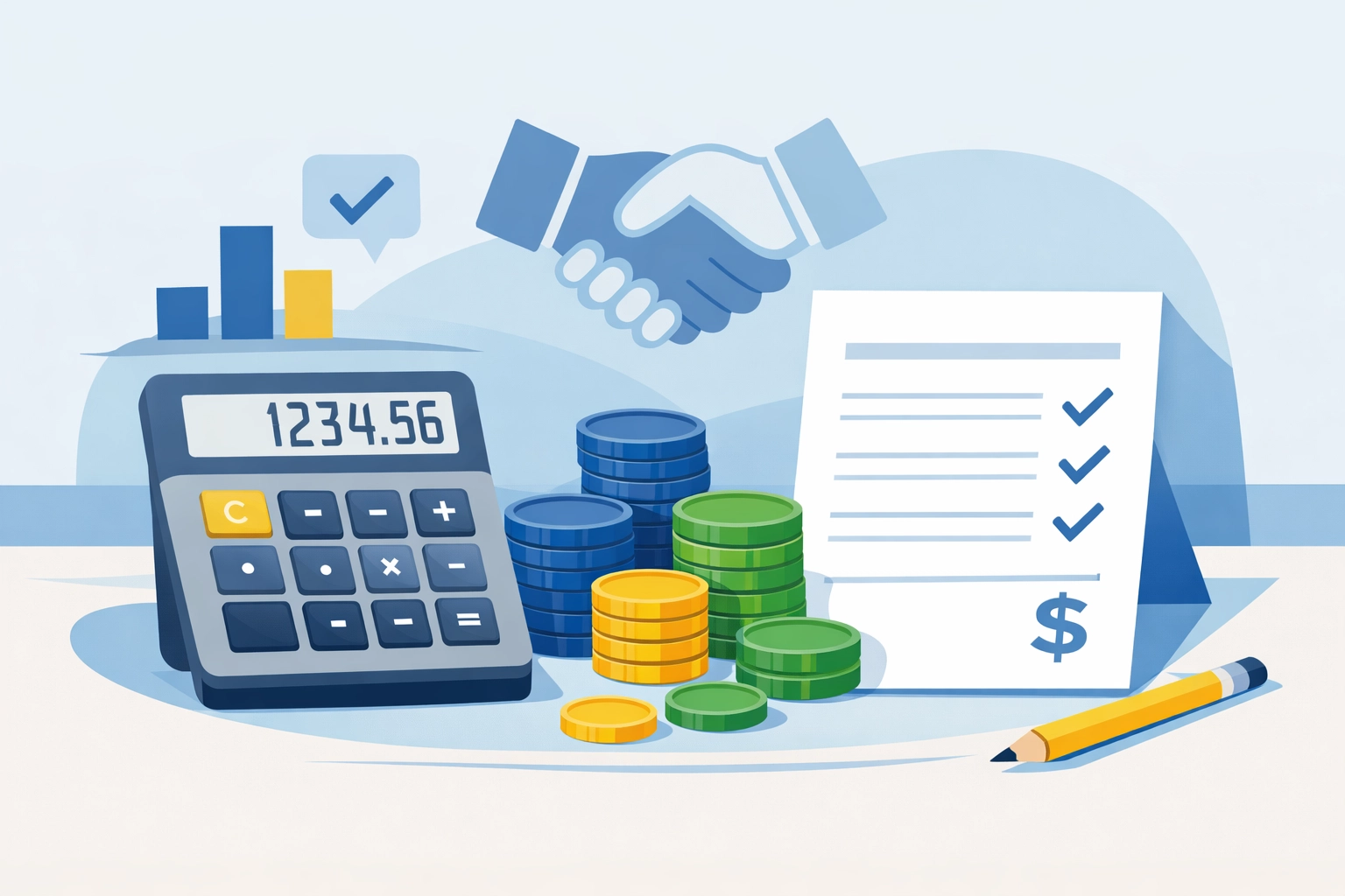 Transparent tax preparation pricing with calculator and fee documentation