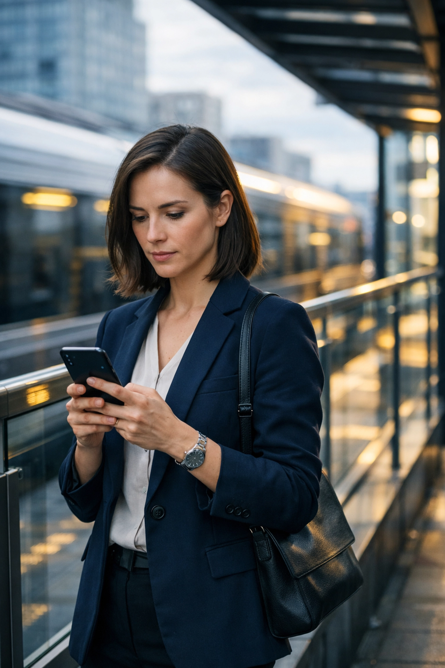 Person in Vancouver using a smartphone to get a fast payday loan in Vancouver while on the go.
