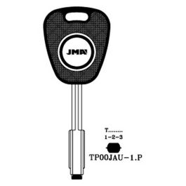 Jaguar JAU-1P Tibbe transponder key blank reference (illustrative)