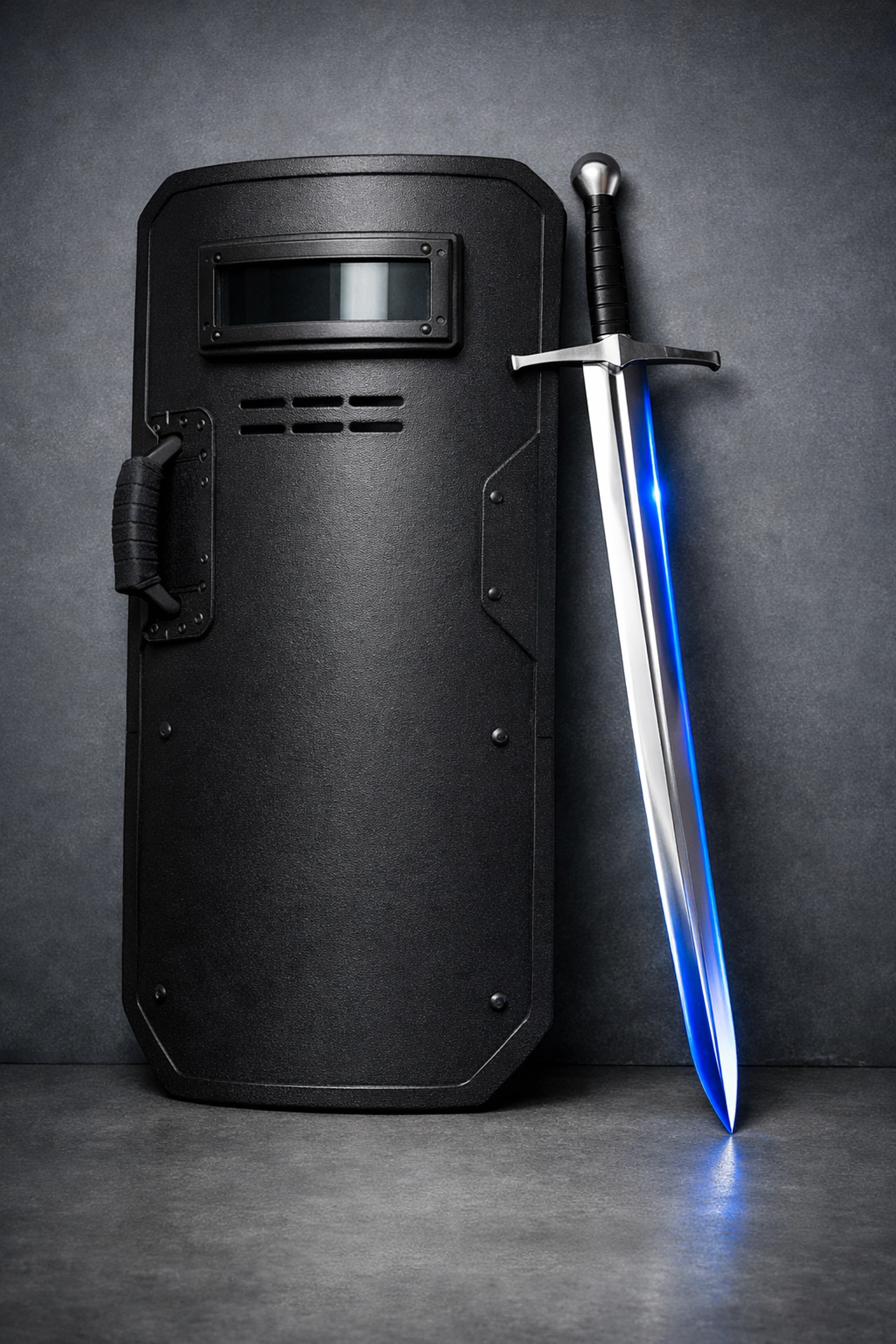 A shield and sword representing the tactical defense used in the Family Banking Strategy for wealth protection.