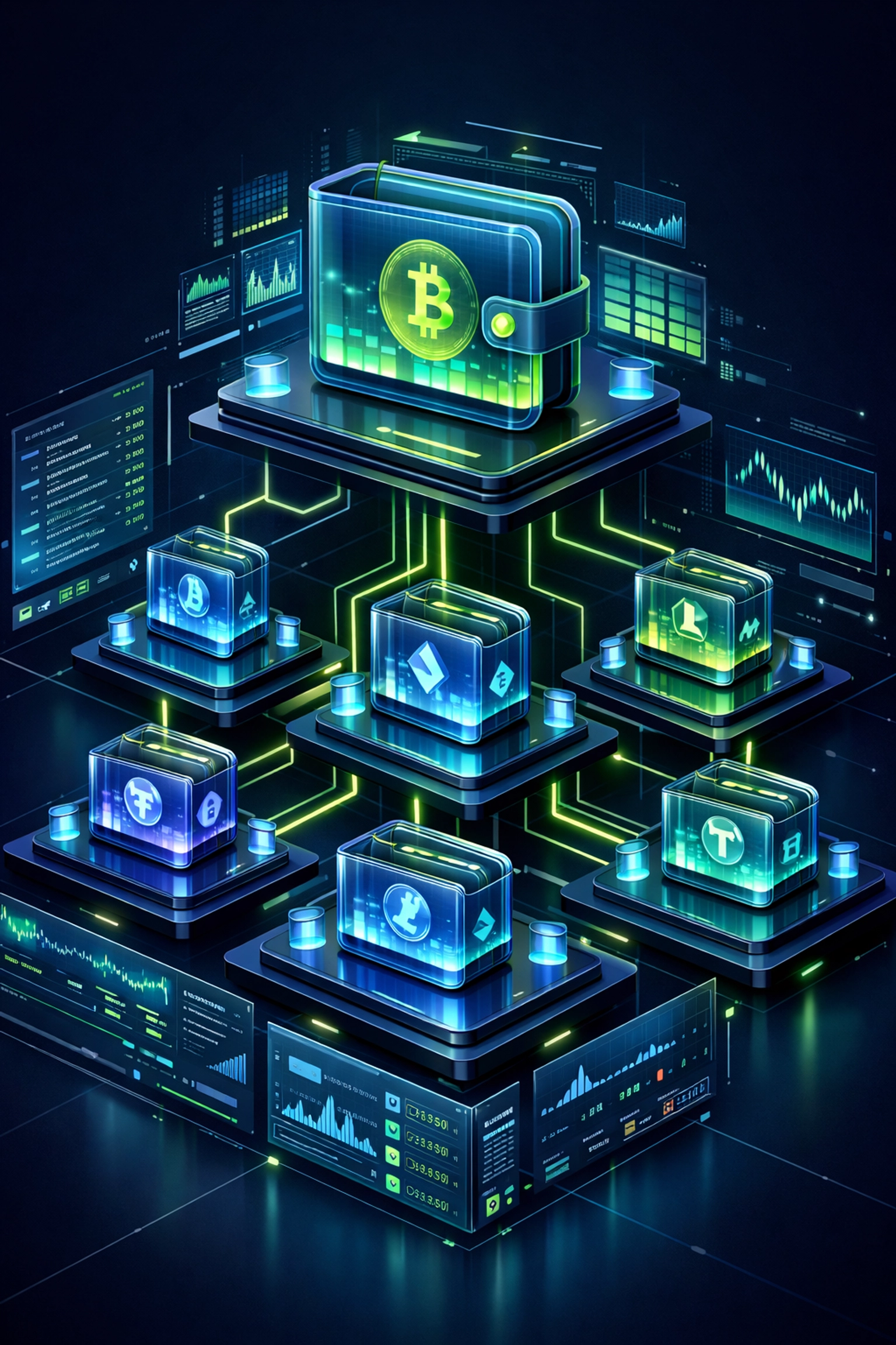 Larecoin Master and Sub-Wallet architecture for enterprise merchant account control