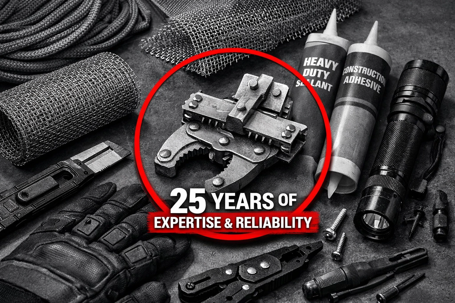 Professional exclusion equipment and sealants used by Executive Pest Solutions in Arizona.