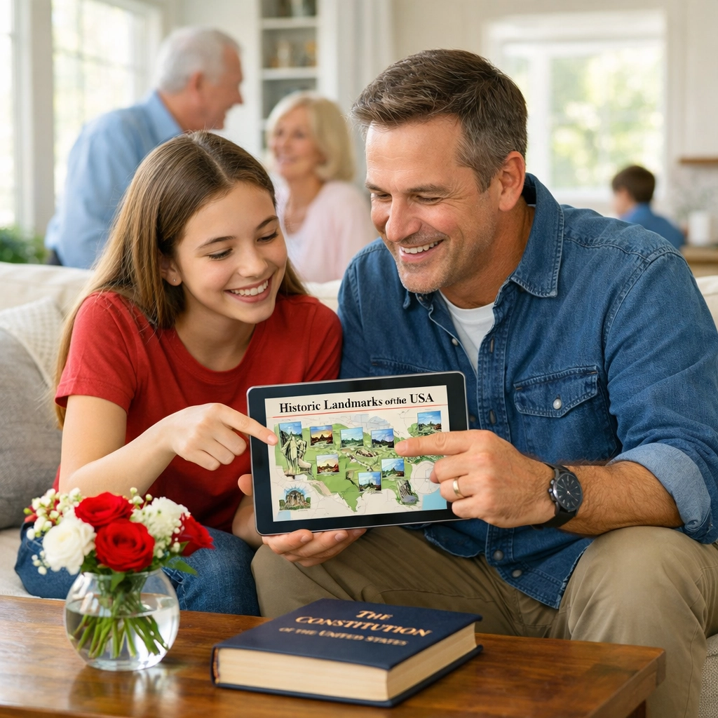 Why the Daily CEO Letter Will Change the Way You Prepare for America’s 250th Family members exploring historical landmarks on a screen to prepare for America’s 250th celebration.