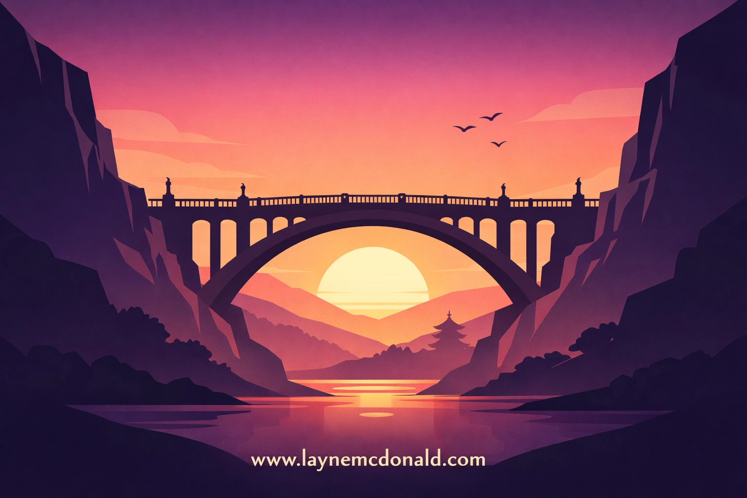 A bridge illustration representing church leadership support and repairing community culture for staff.